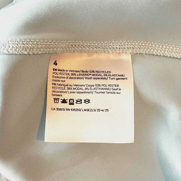 Lululemon x OTF Softstreme Perfectly Oversized Cropped Crew Powder Blue Size 4 - Picture 8 of 8